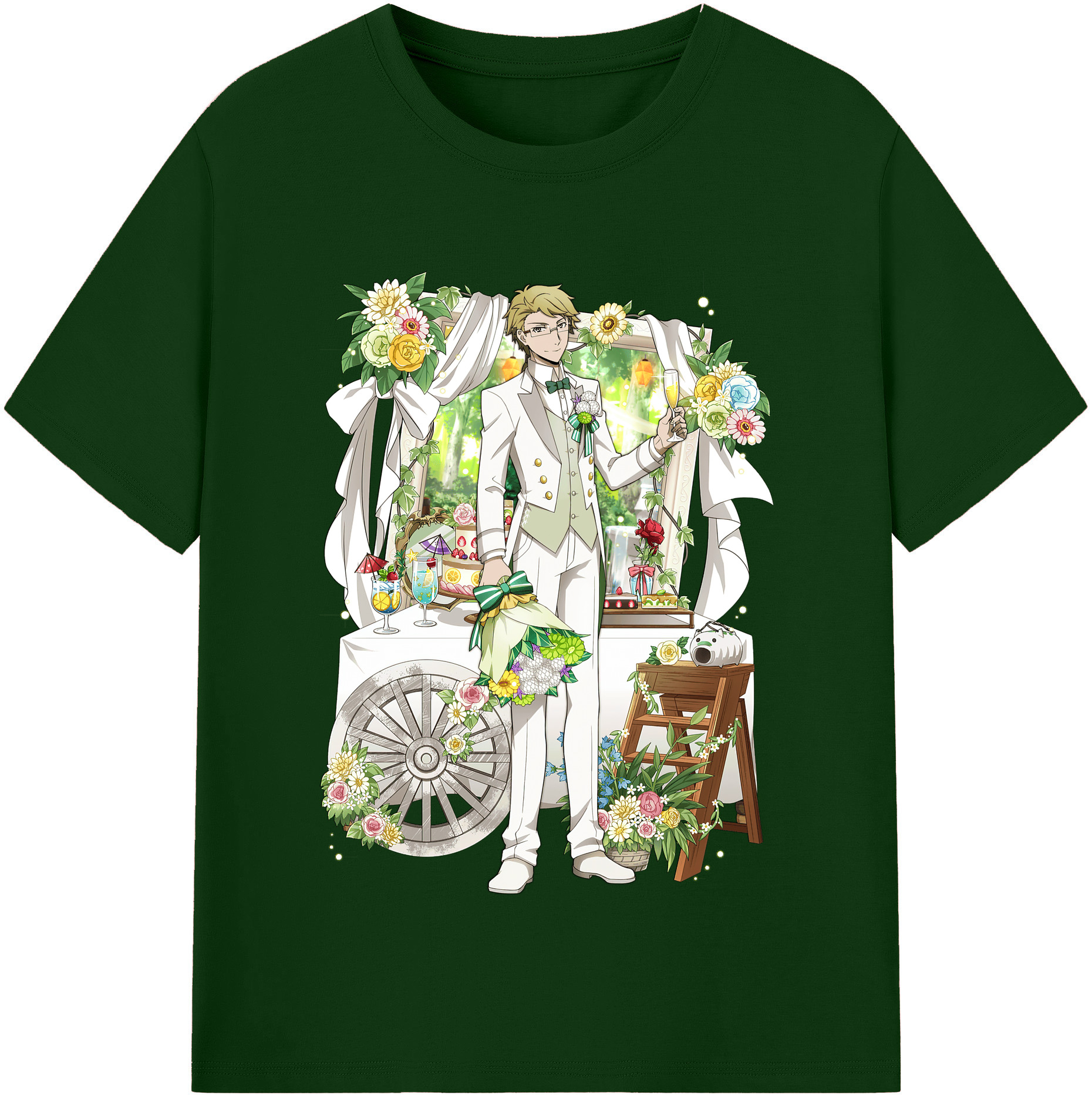（画像用） 文豪ストレイドッグス Bungo Stray Dogs 綿100％半袖Tシャツ（フロントプリント）